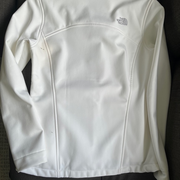 White The North Face insulated fleece lined jacket size M - Picture 2 of 8